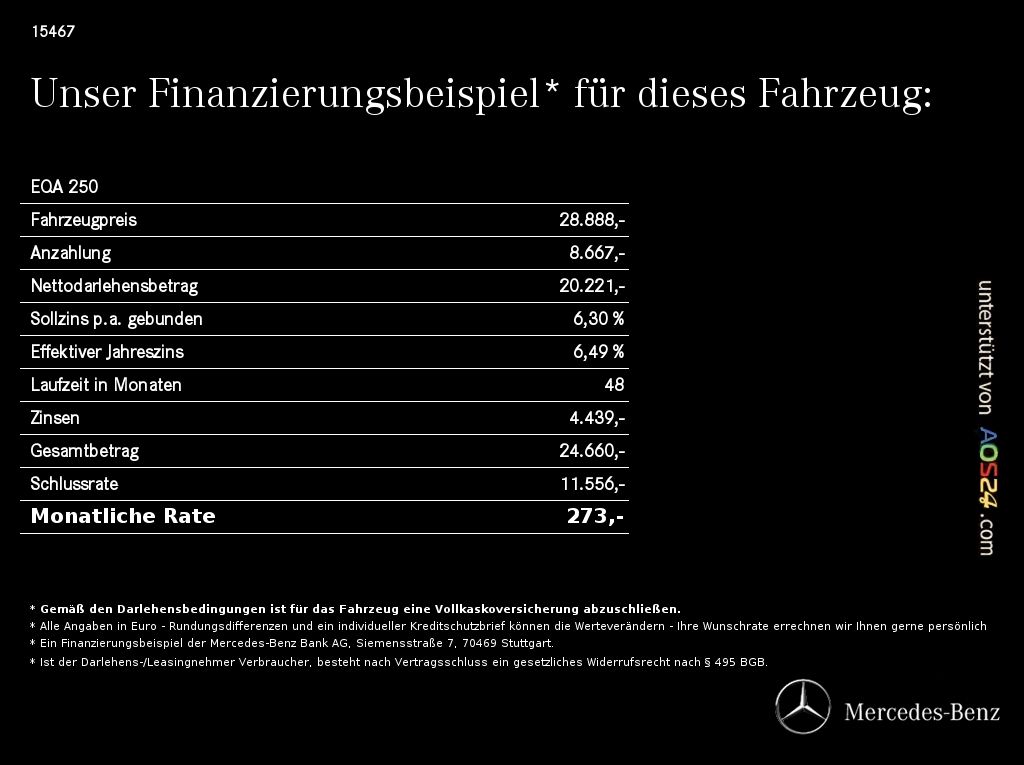 Mercedes-Benz EQA 250 Progressive ADVANCED Kamera LED PTS MBUX foto 15