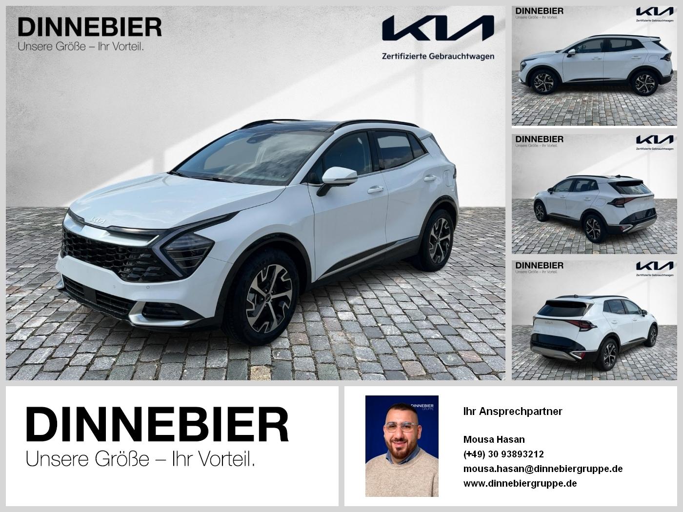 Kia Sportage Spirit 1.6T AWD+LED+360°+Glasdach
