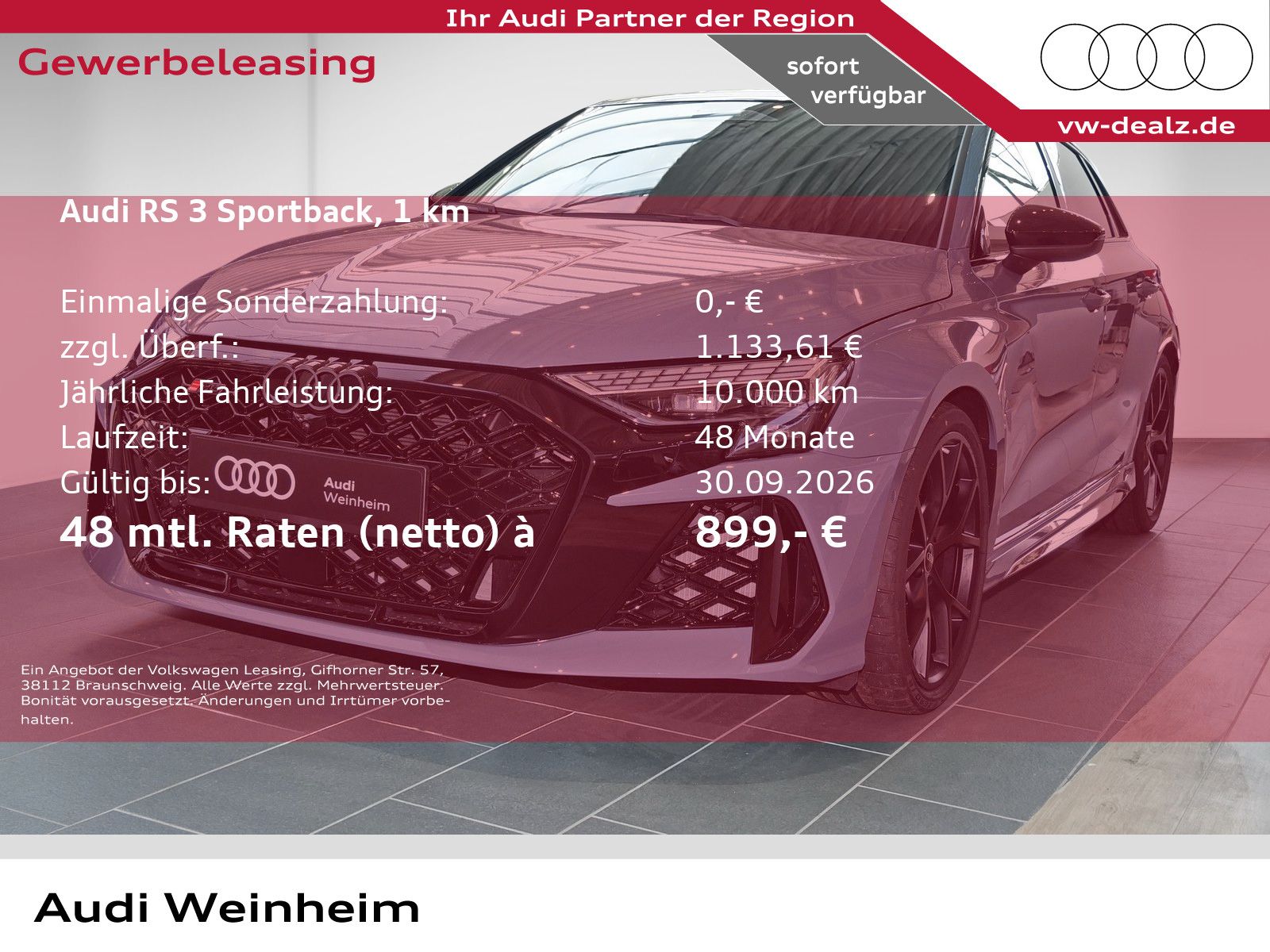 Audi RS 3 Sportback S tronic Klima NAV KERAMIK MATRIX