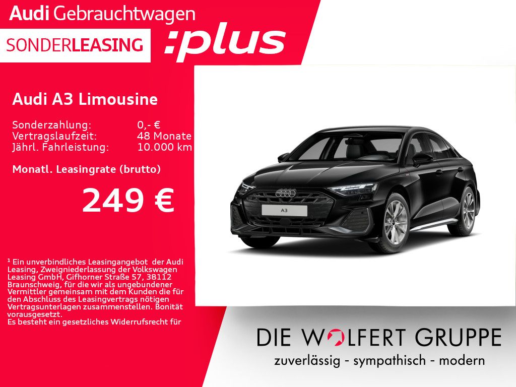 Audi A3 Limousine S line TFSI S tronic AHK*RFK*ACC