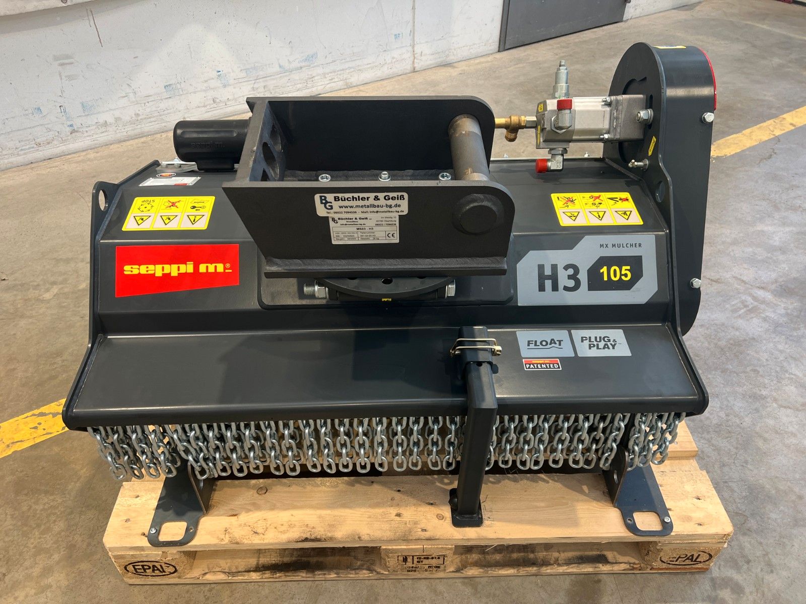 Fahrzeugabbildung Andere Seppi M. H3 105 / Schlegelmulcher 2-5to lagernd!