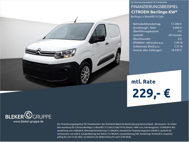 Citroën Berlingo L1 BlueHDi 75 Club