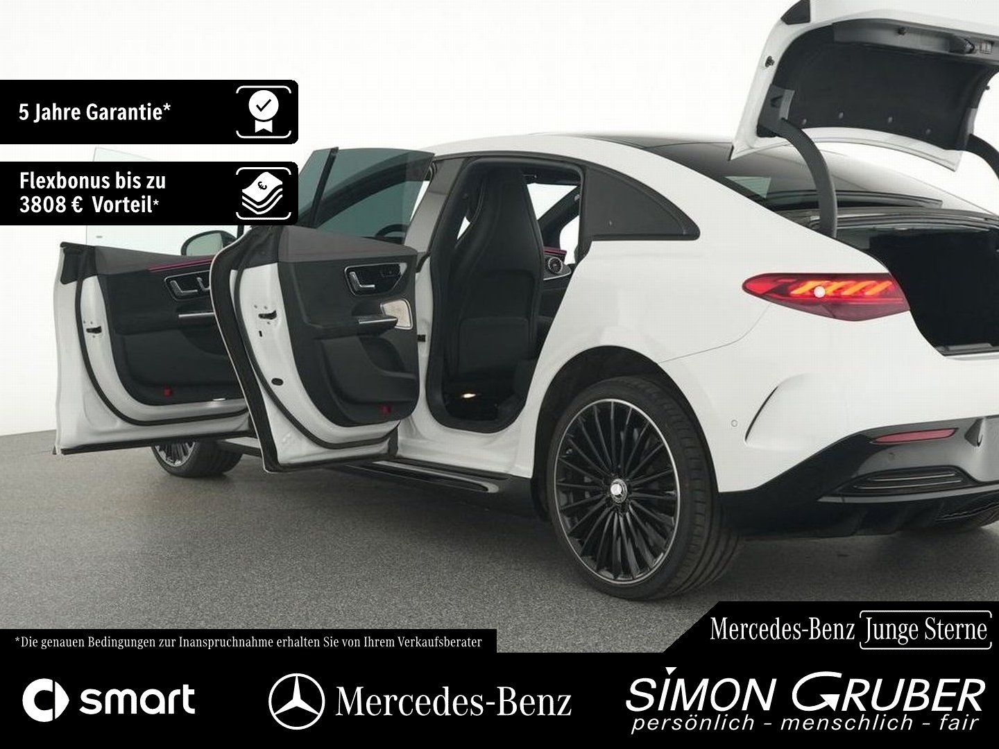 Fahrzeugabbildung Mercedes-Benz EQE 350 AMG Night Pano Airmatic Burm Leder DigiL