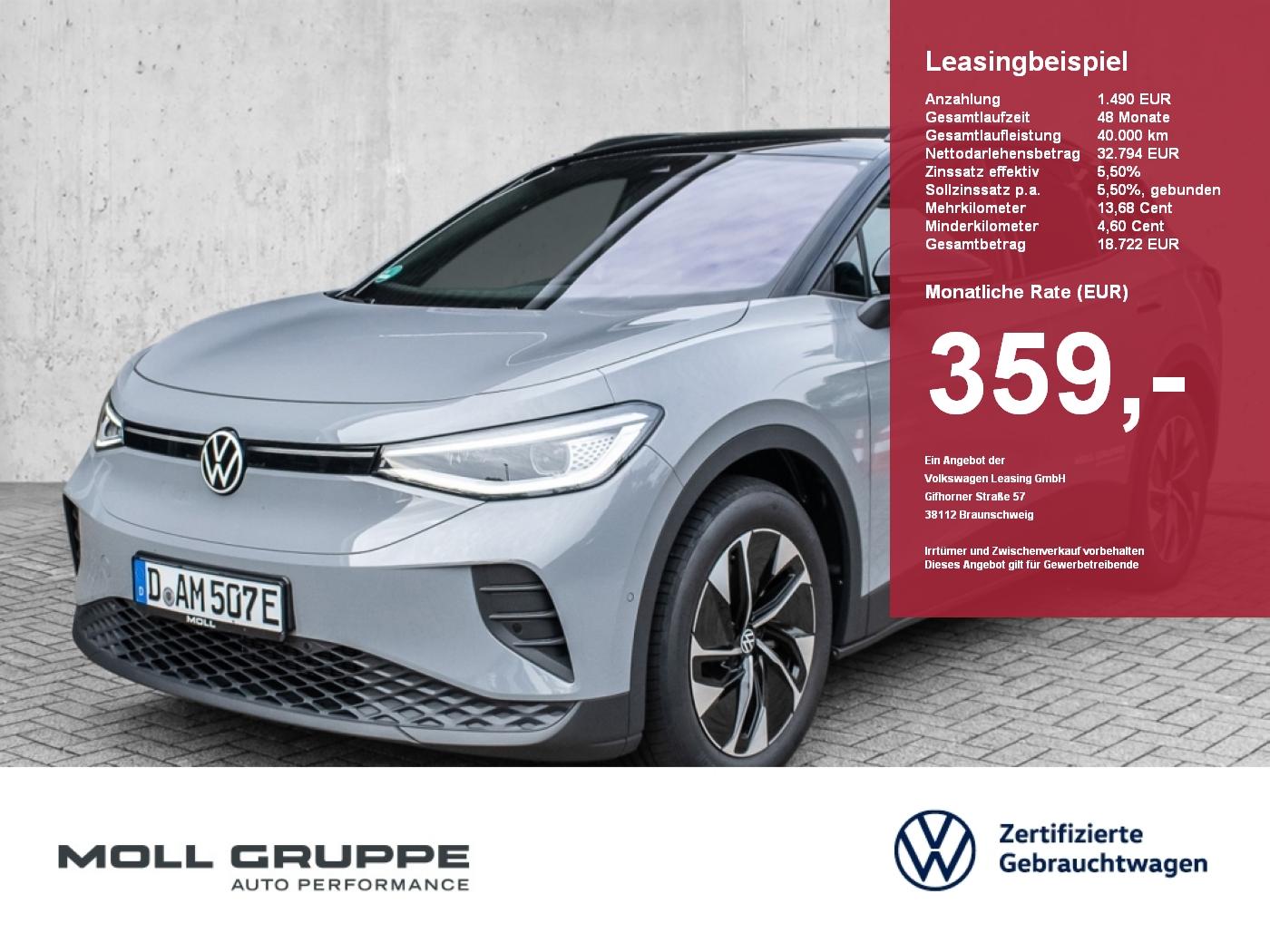 Volkswagen ID.4 Pure GOAL52 kWh1-Gang-Automatik Klima/Kamer