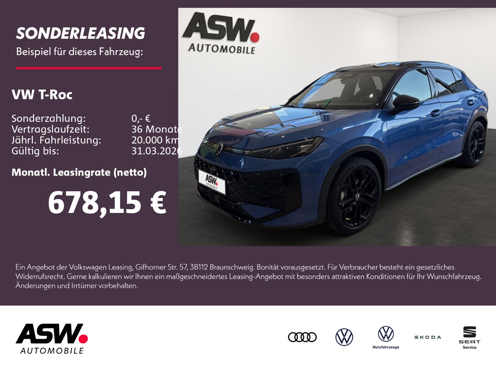 Volkswagen T-Roc R-Line 1.5 eTSI OPF 110 kW (150 PS) DSG