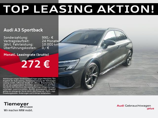 Audi A3 Sportback 40 TFSIe 2x S LINE LM18 AHK OPTIK-P