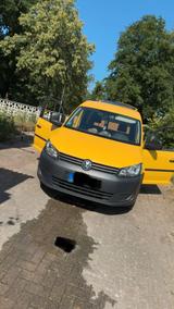Volkswagen VW Caddy gelb, Camper/ Baufahrzeug - Volkswagen Caddy: Camper