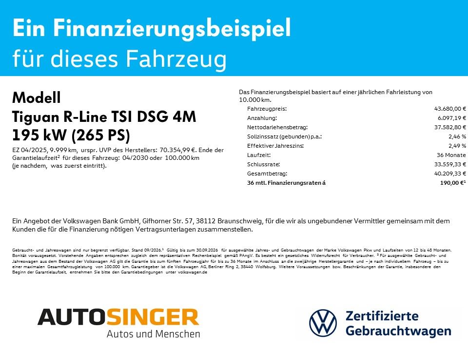 Volkswagen Tiguan R-Line TSI DSG 4M AHK STDHZ MASSAGE HUD foto 2