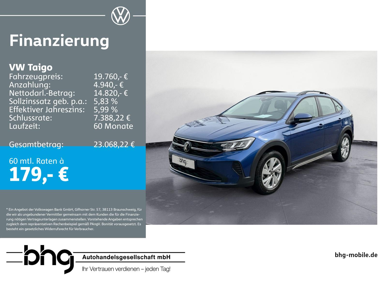 Volkswagen Taigo Life 1,0 TSI OPF DSG