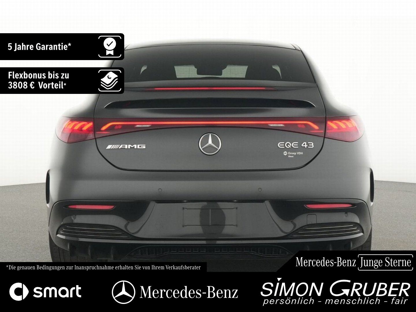 Fahrzeugabbildung Mercedes-Benz EQE 43 4M AMG Pano Hyper Burm Massage Sitzklima