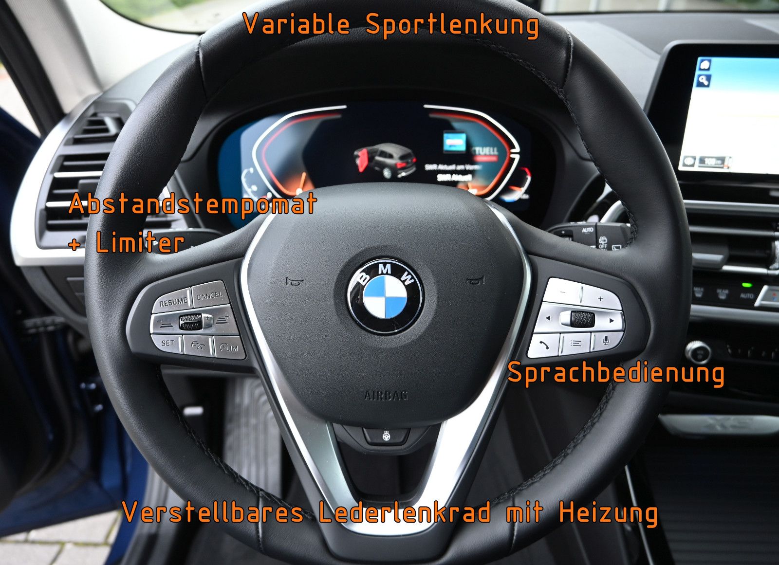Fahrzeugabbildung BMW X3 xDrive30i °ACC°AHK°STANDHEIZUNG°MEMORY°HUD°