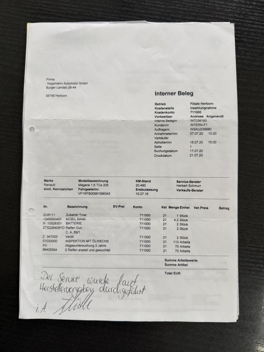 Renault Megane IV Lim. 5-trg.GT * Automatik * Scheckheft