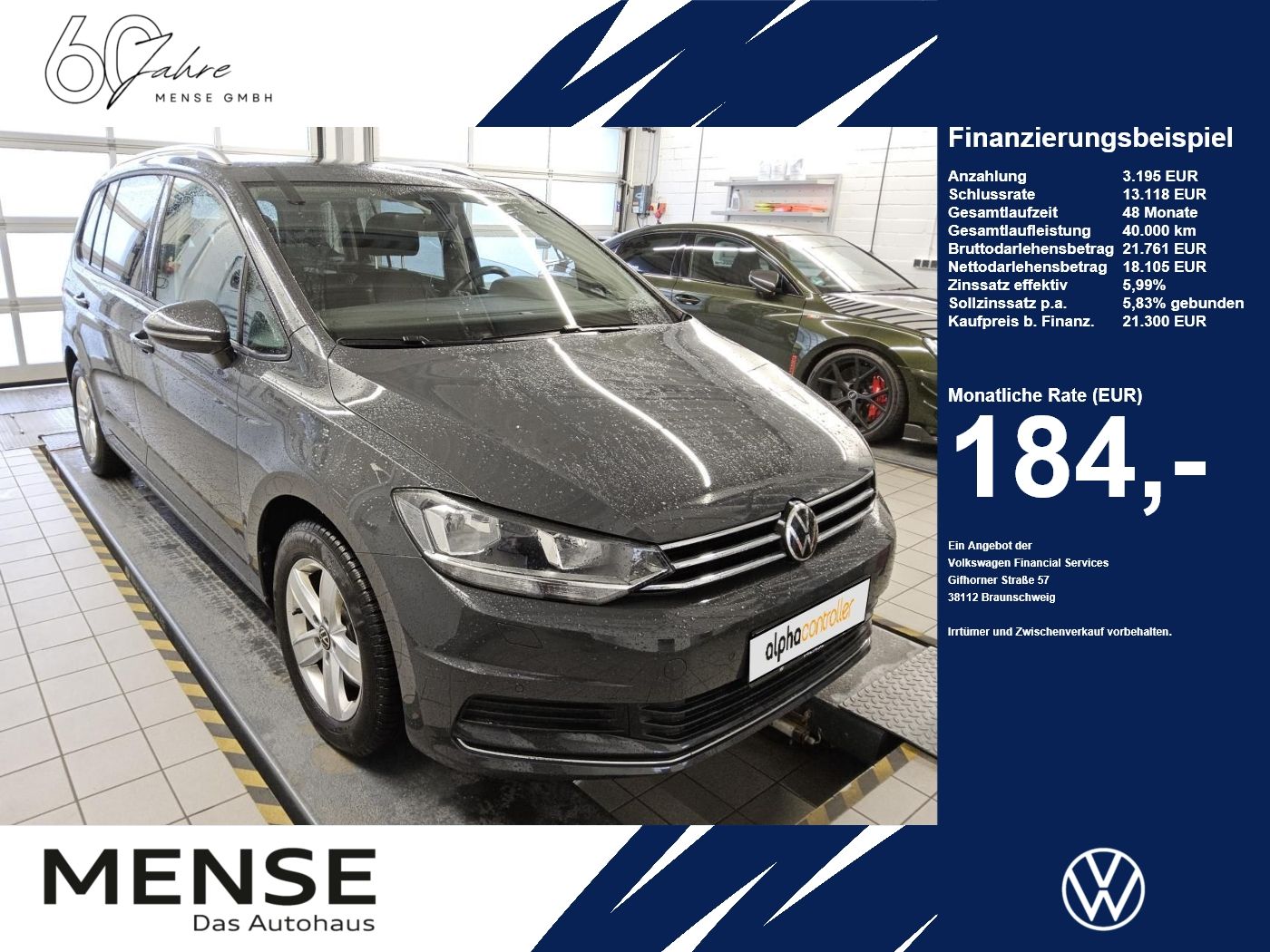Volkswagen Touran 2.0 TDI DSG Active CarPlay|ACC|VirtualCP