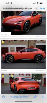 Ferrari Purosangue - rote Ferrari Purosangue