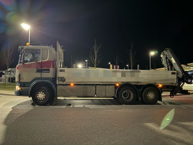 Scania R 420 6X2 PRITSCHE HIAB 144 FUNKFERNSTEUERUNG