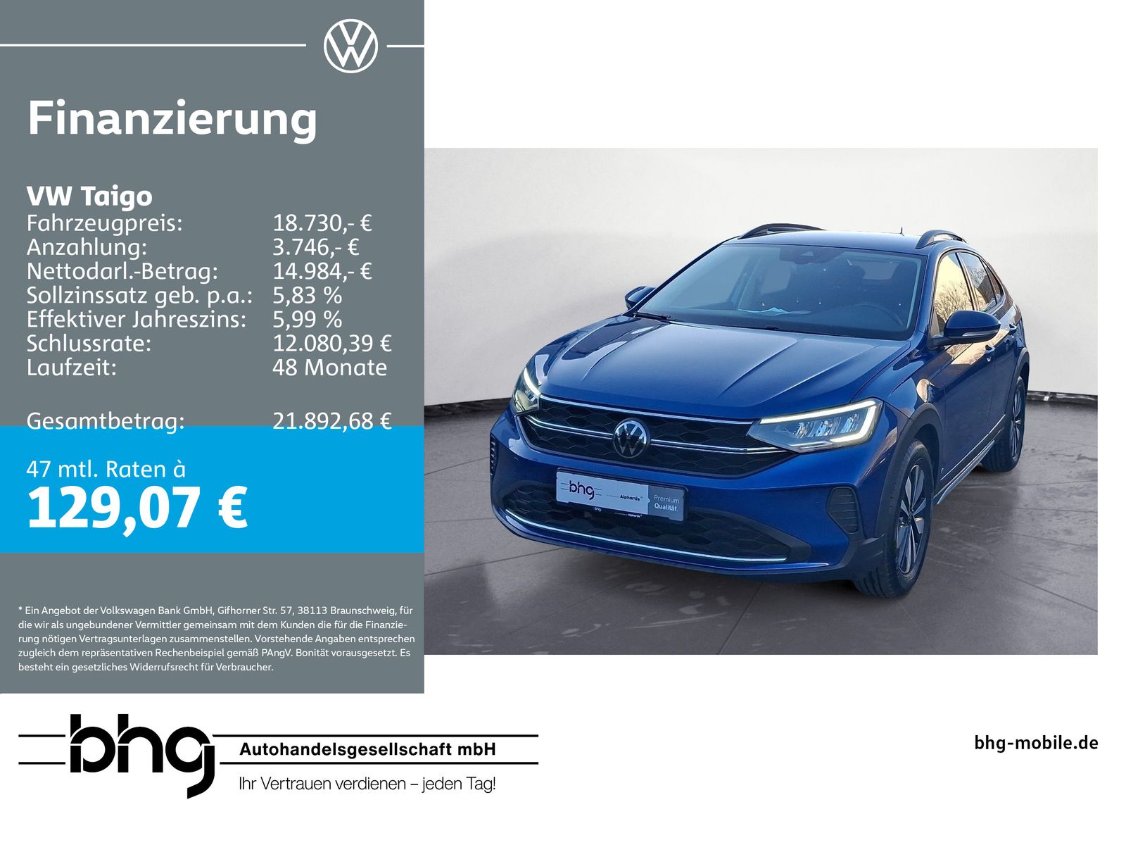 Volkswagen Taigo Life 1,0 l TSI OPF  5