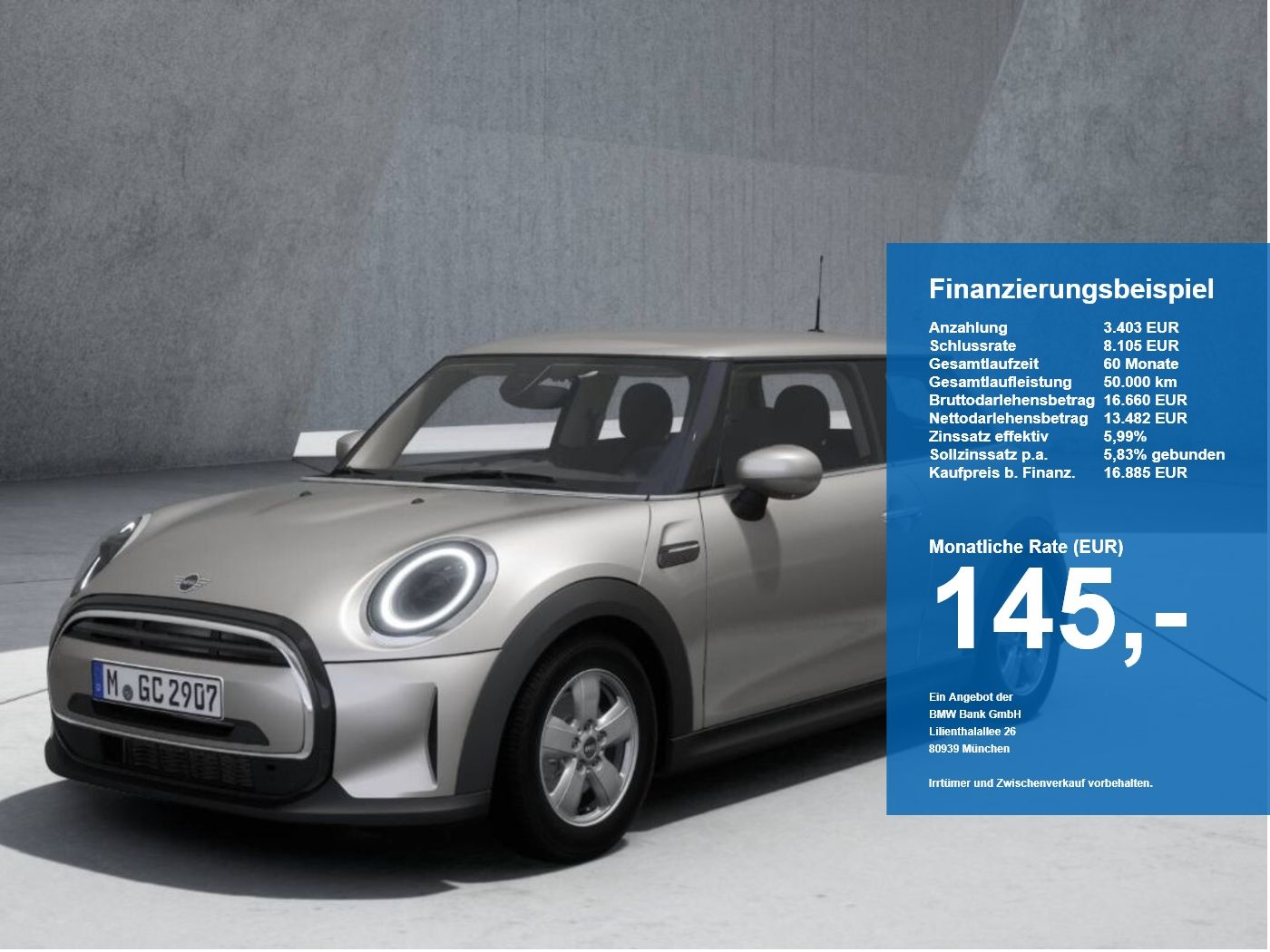 MINI Cooper Essential Trim LED DrvAss PDC DAB Tempo