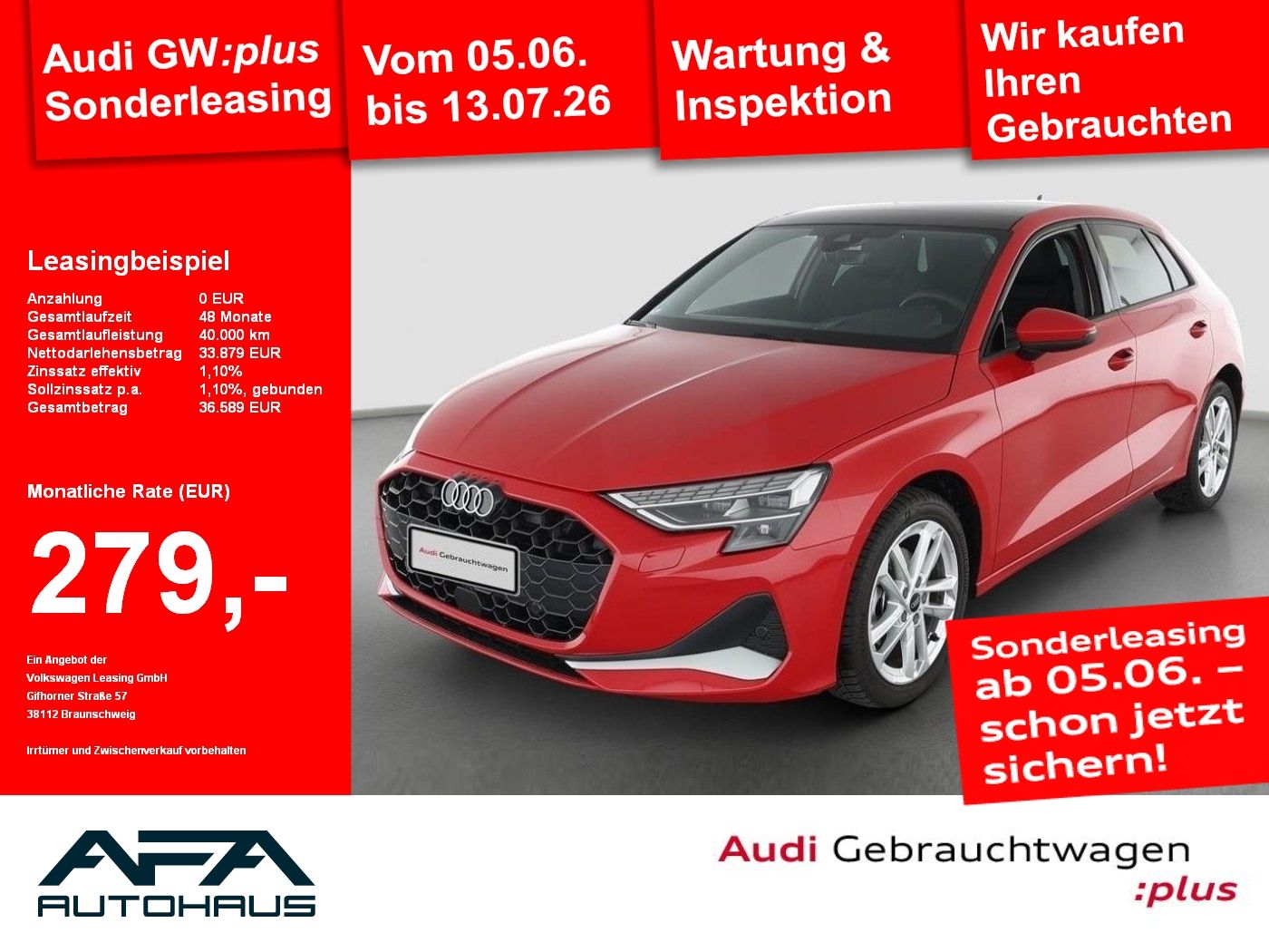 Audi A3 Sportback 30 TFSI Advan. S tr. Pano*AHK*Sonos