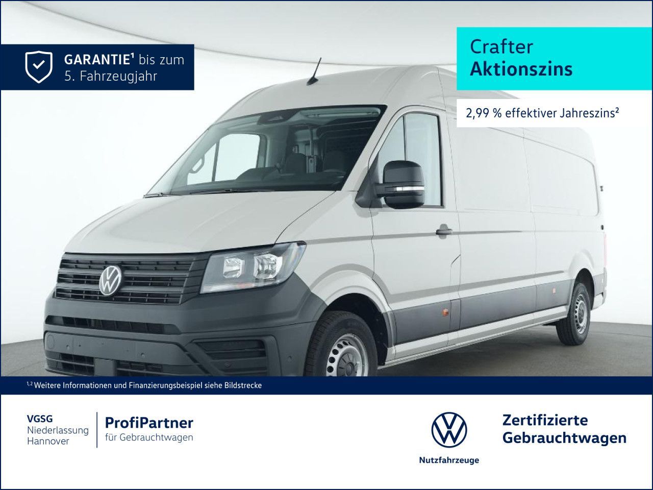 Volkswagen Crafter Kasten Lang AHK Doppelsitzbank 270 ?