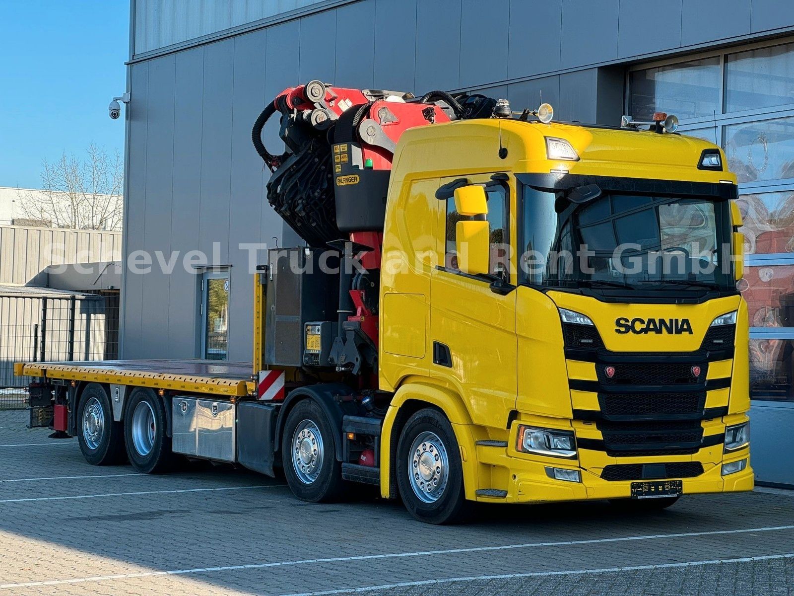 Fahrzeugabbildung Scania R500 Contain-Pritsche+ Palfinger 78002/JIB/Seilw