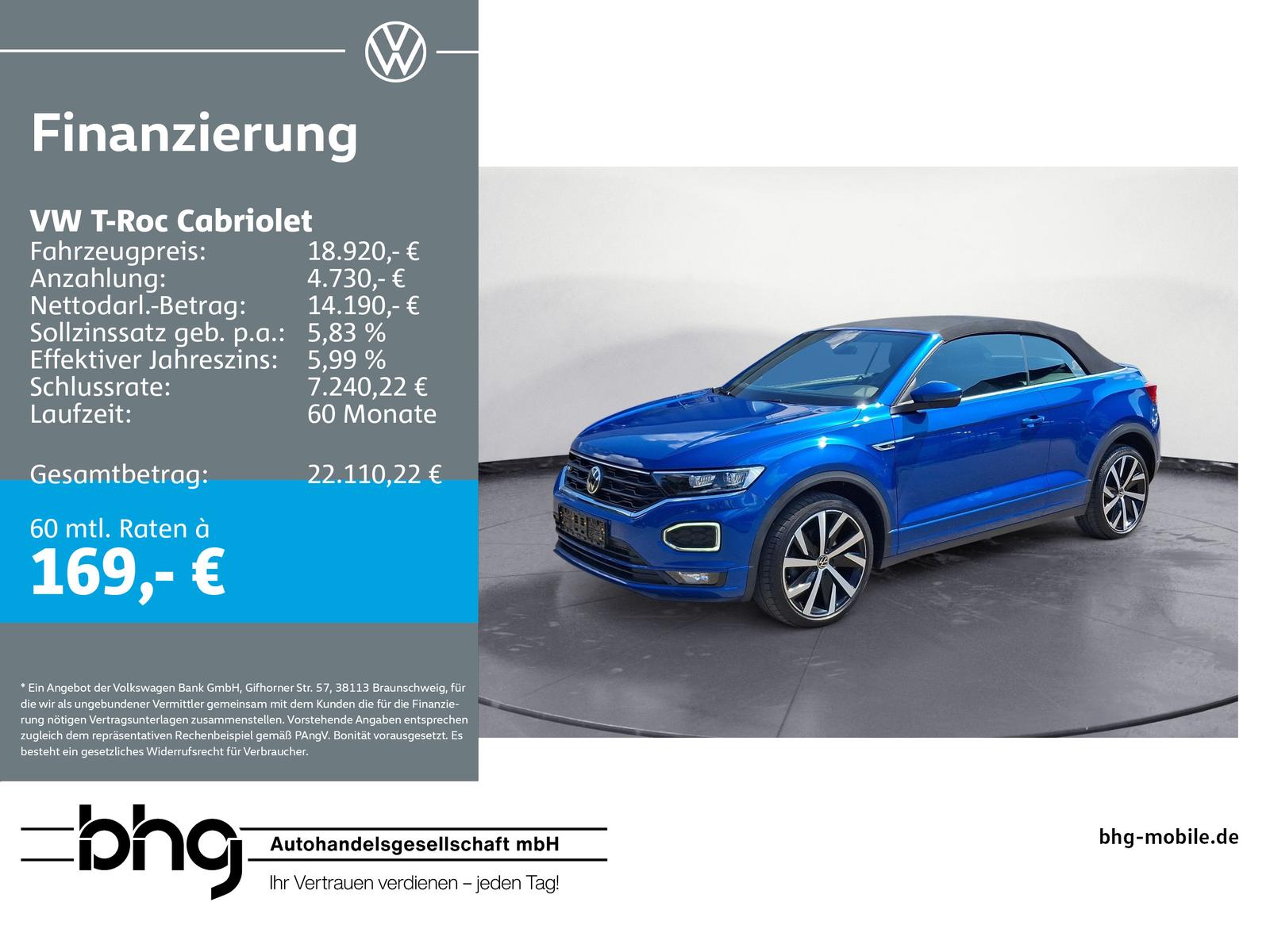 Volkswagen T-Roc Cabriolet R-Line 1.5 l TSI OPF