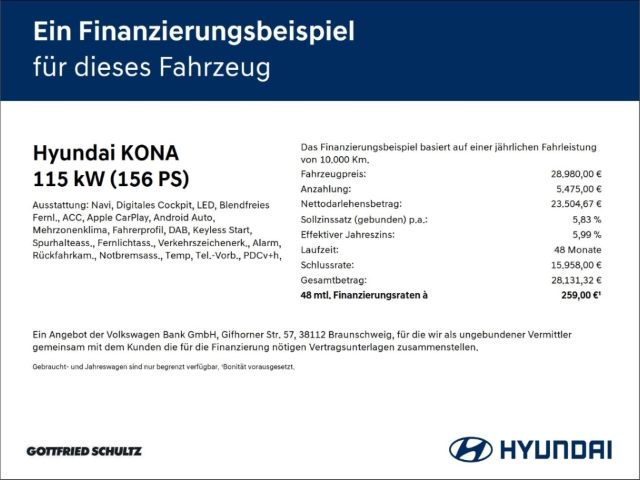 Hyundai KONA EV Select 48kWh AUTOM. NAVI RFK ACC KEYLESS imagem 2