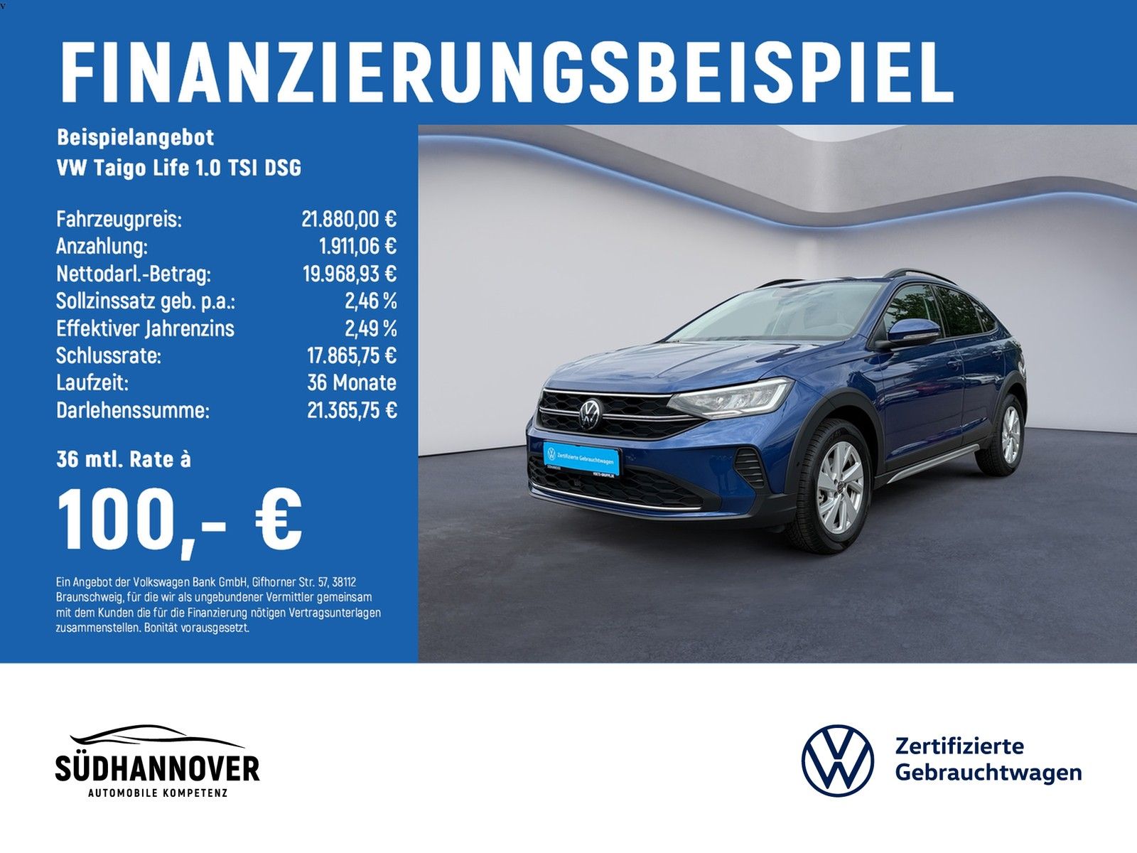 Volkswagen Taigo Life 1.0 TSI DSG LED+RearView+SHZ