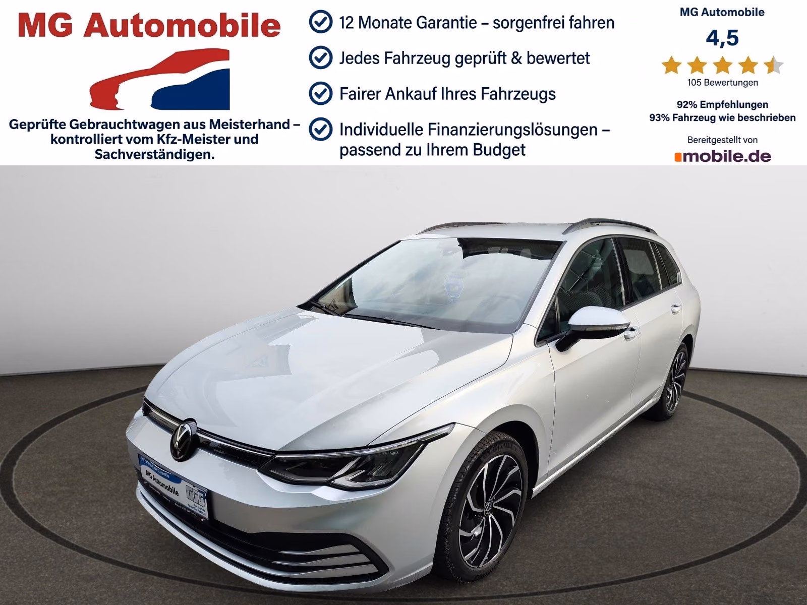Volkswagen Golf VIII 2.0 TDI Variant Life LED AHK 1.Hand