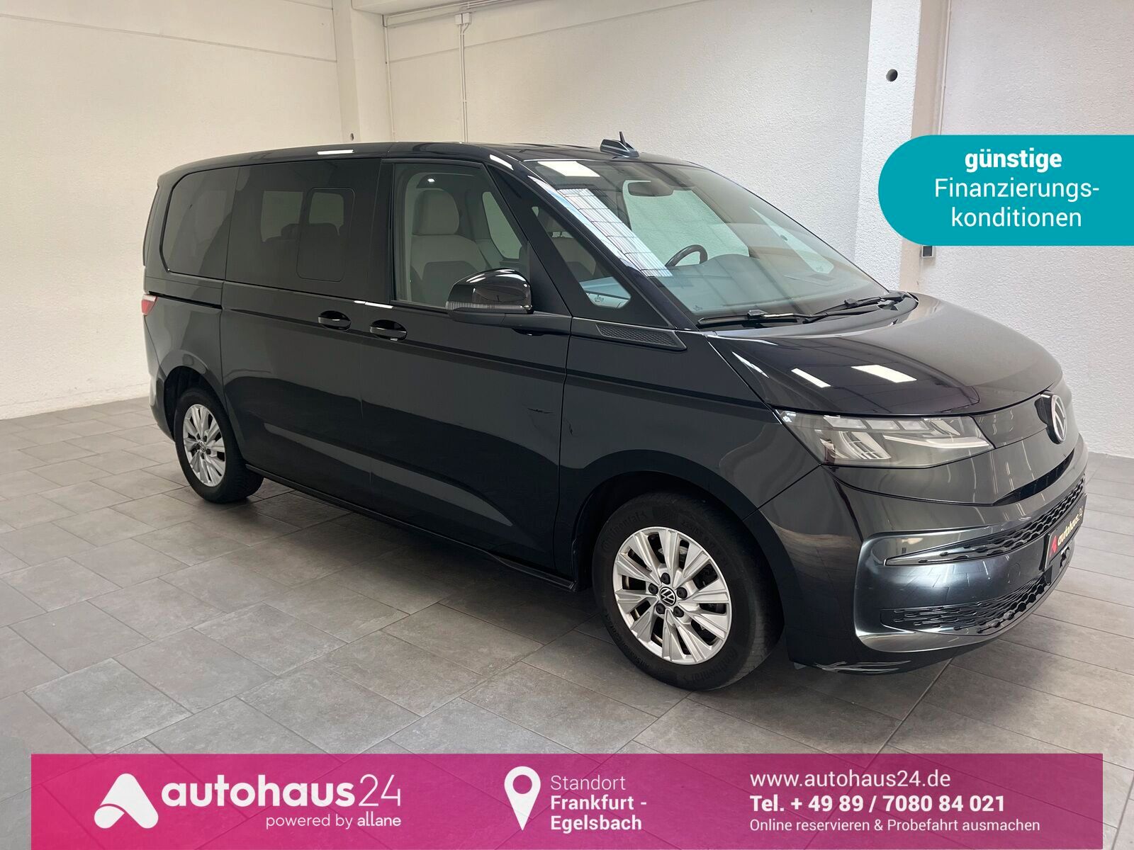 Volkswagen T7 Multivan 2022, 2.0D dīzelis, Automāts, Melns — Latvijā