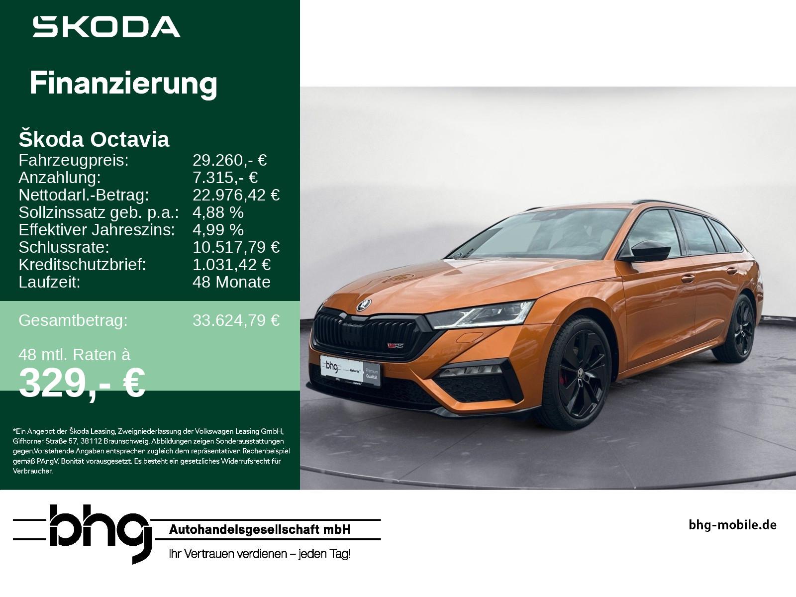 Skoda Octavia Combi RS 2,0 TDI  DSG AHK Navi Kamera SH