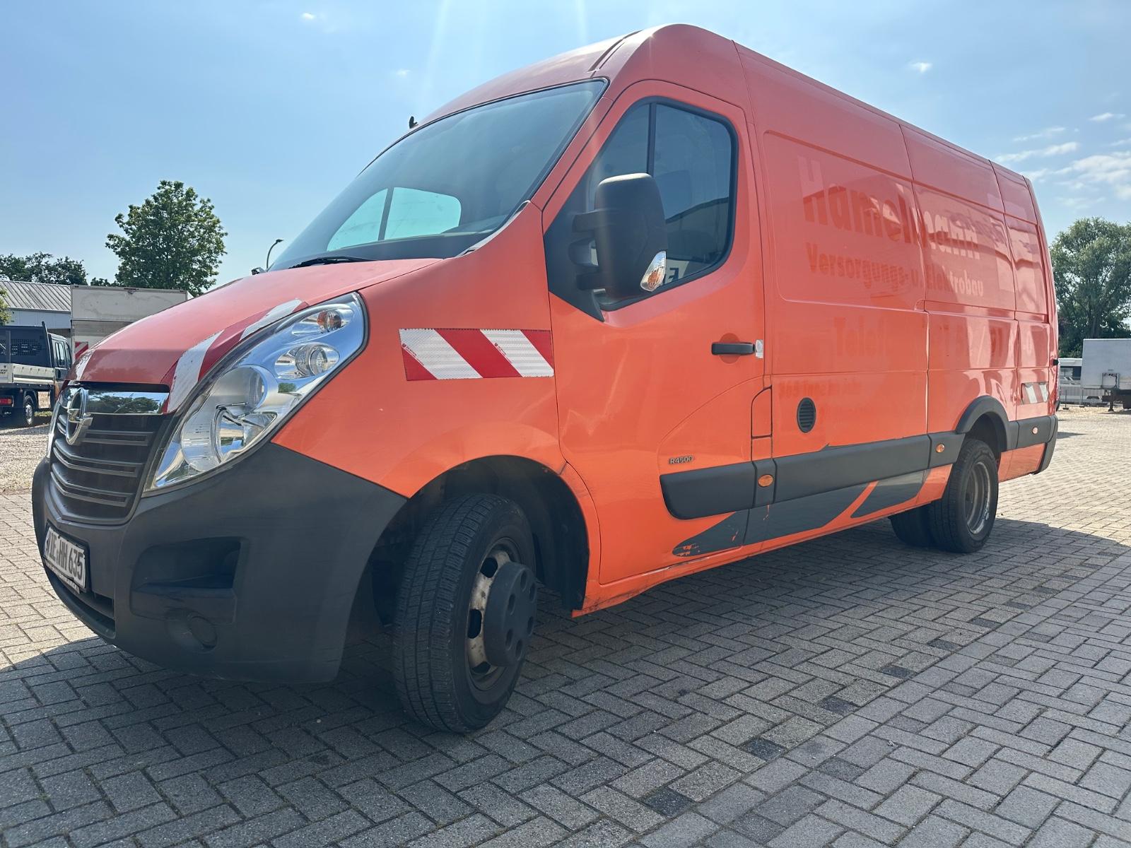 Opel Movano 2.3D 4.5to abgelastet Zwillingsbereifung
