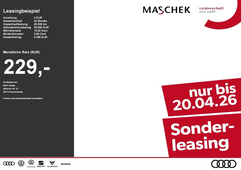 Audi Q2 Advanced 35 TDI bis 20.04.! VC Naviplus GRA S