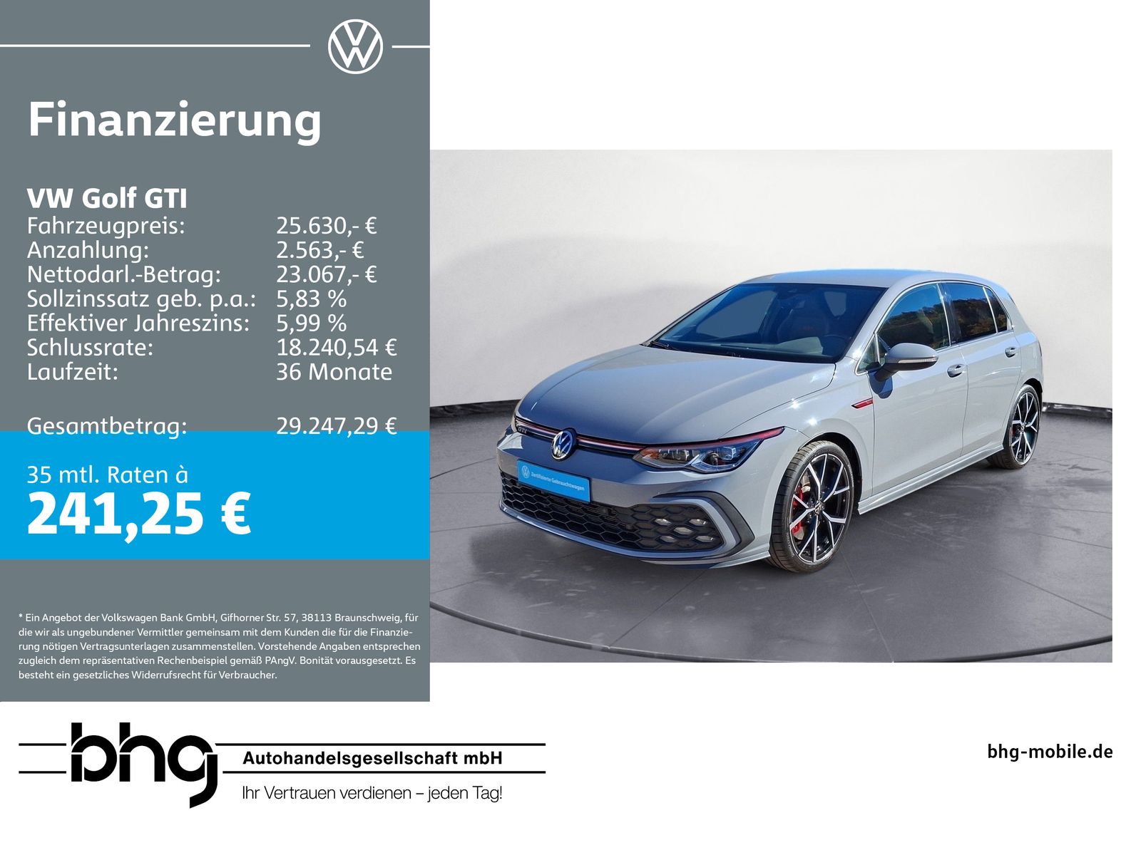 Volkswagen Golf GTI 2,0 l TSI OPF *AHK *MATRIX-LED *CAR PLA