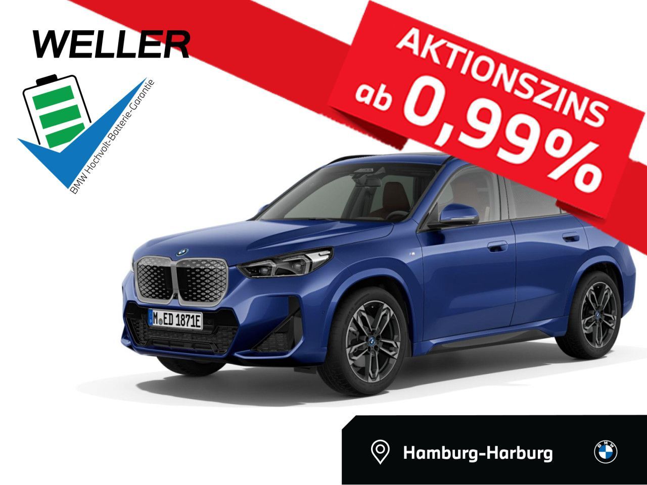 BMW iX1 xDr 30 M SPORT Pano,19",AHK,Lea.o.Anz.444,-
