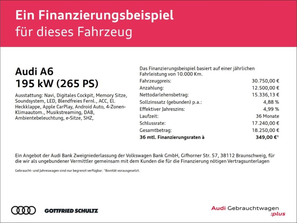 Audi A6 Avant 45 TFSI QUATTRO ACC KAMERA SMARTPHONE V