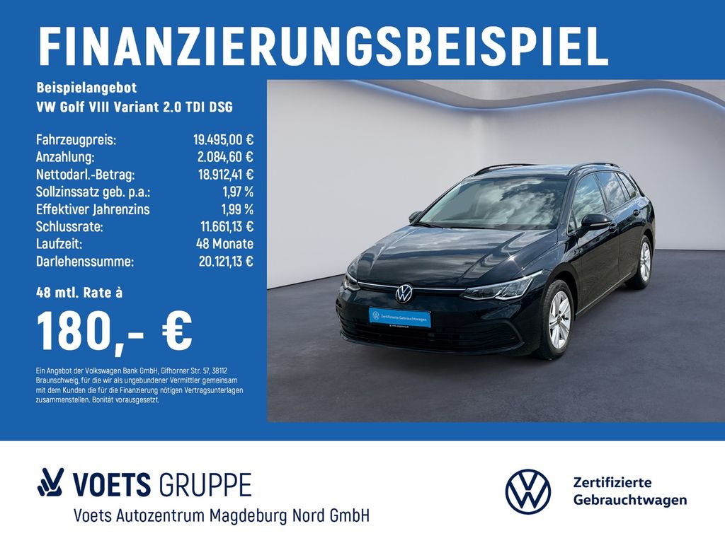 Golf VIII Variant  2.0  TDI  DSG Life LED+NAVI+A
