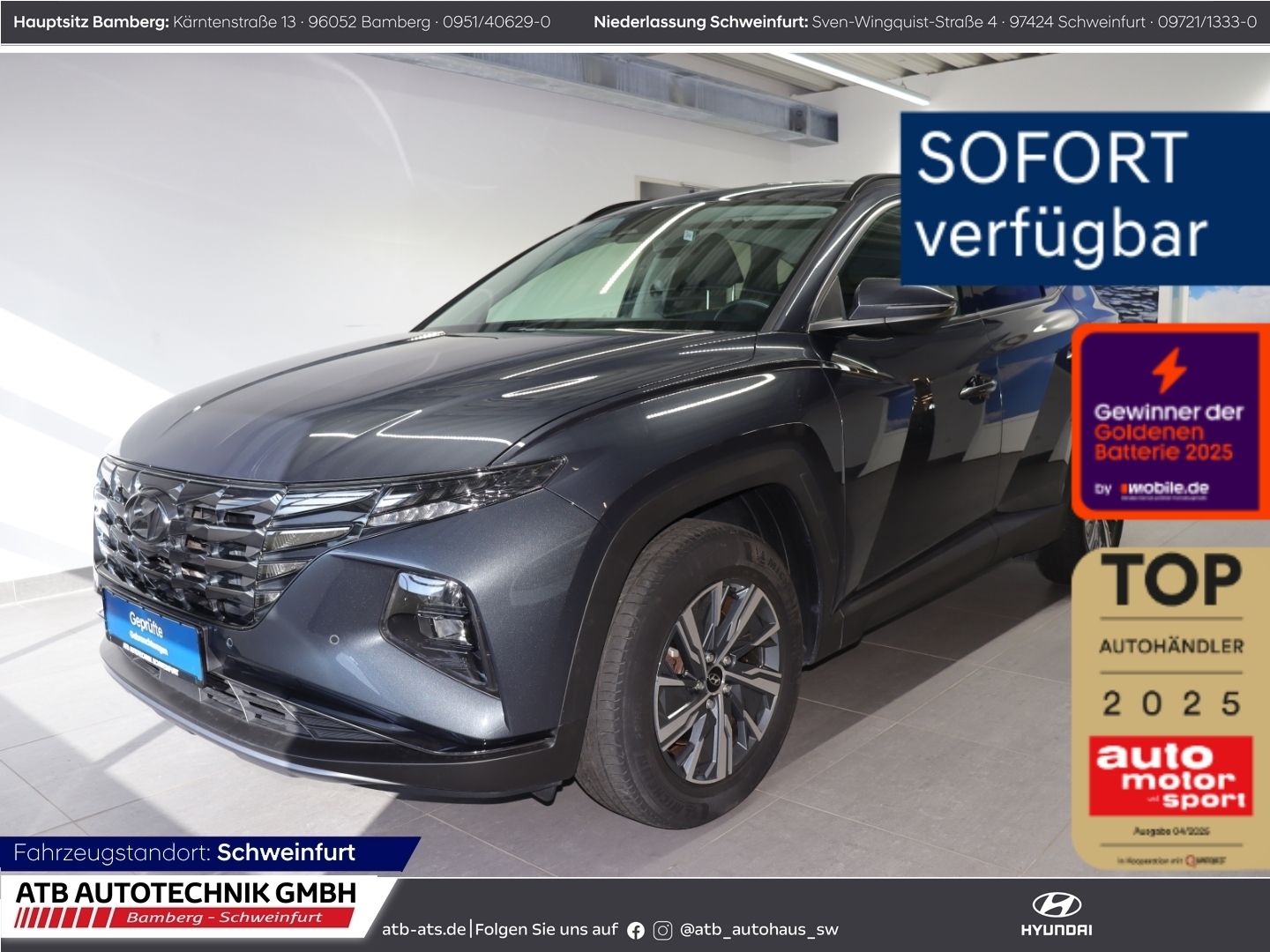 Fahrzeugabbildung Hyundai Tucson Trend Hybrid 1.6 T-GDi 2WD AHK Navi LED