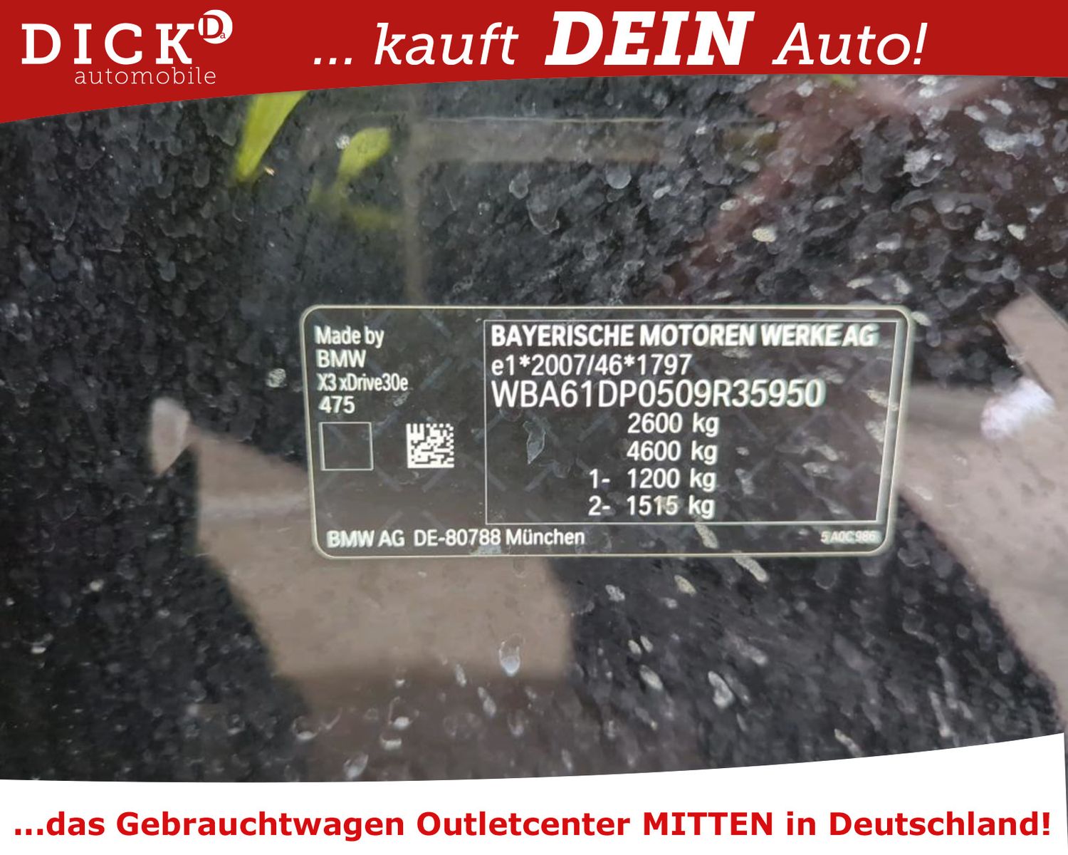 Fahrzeugabbildung BMW X3 xDrive 30e Aut. ACC/VIRTU/LED/NAVI/HiFi/RFK/8