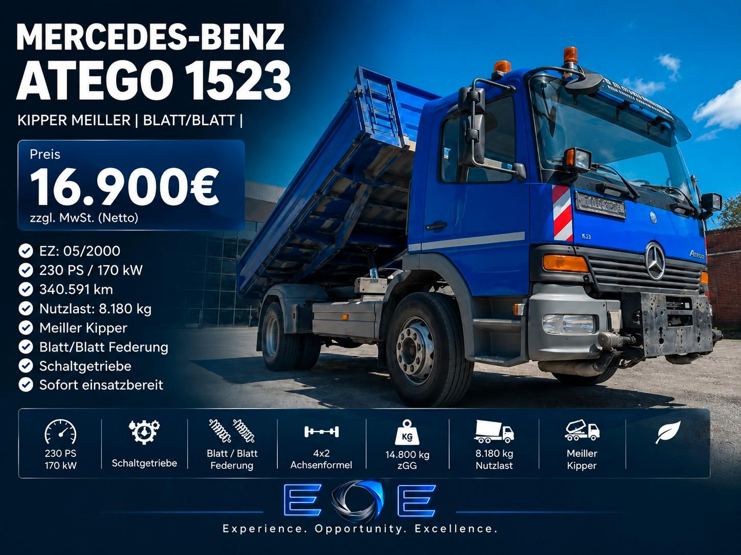 Mercedes-Benz Atego 1523 Kipper Euro 2
