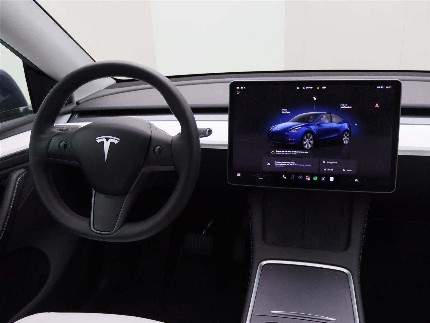 Tesla Model Y Long Range AWD 75kWh 351pk [ Weiß LEDER+ imagem 2