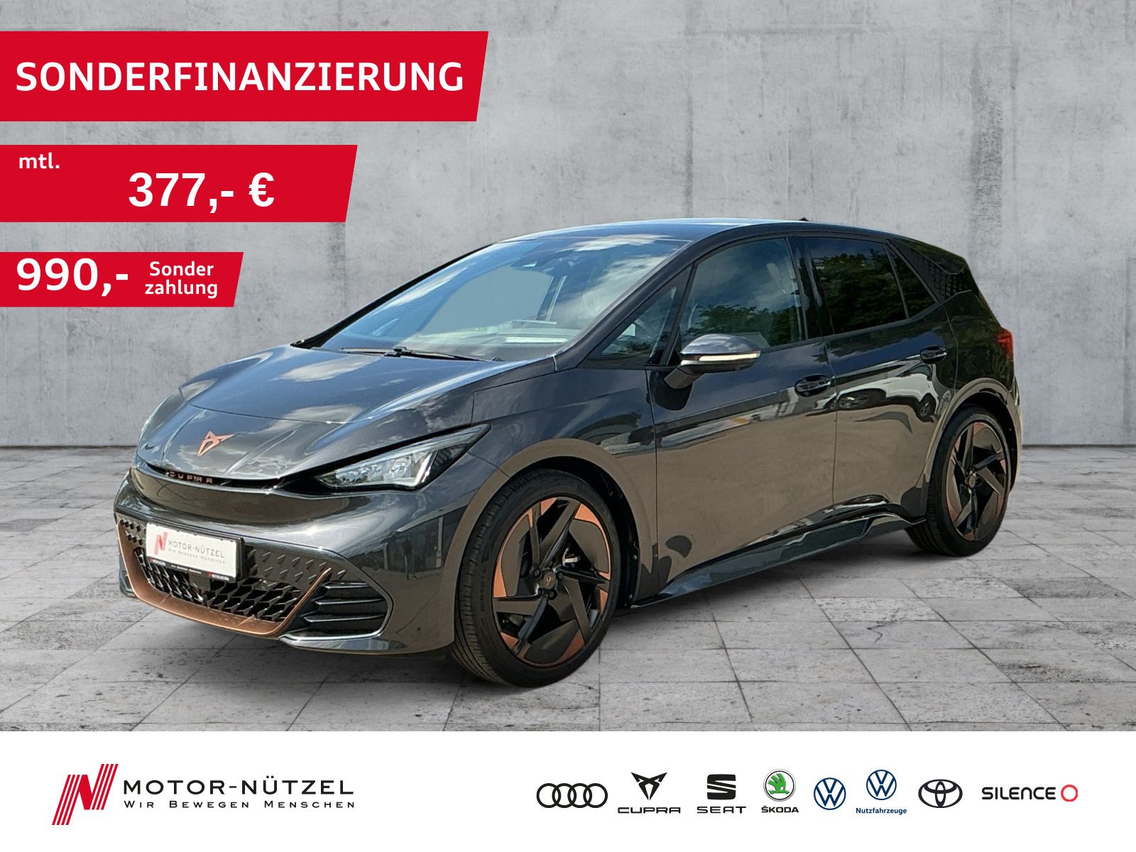 CUPRA Born 150 kW (62kWh) LED+NAVI+PANO+CARGO+HuD+WäPu