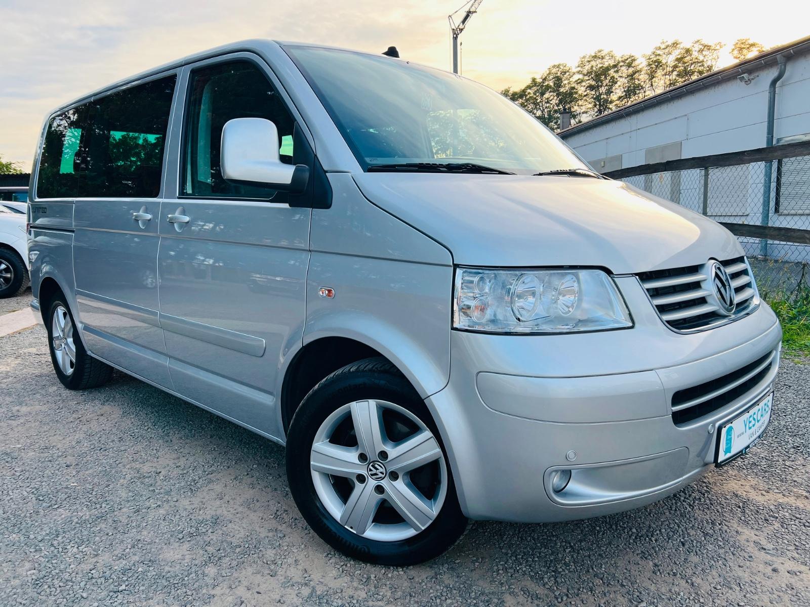 VOLKSWAGEN T5 MULTIVAN UNITED 2.5 TDI 174ch 4MOTION - 7 PLACES - 2 PORTES COULISSANTES ÉLECTRIQUES - ALCANTARA/CUIR - GPS - CHAUFFAGE AUXILIAIRE