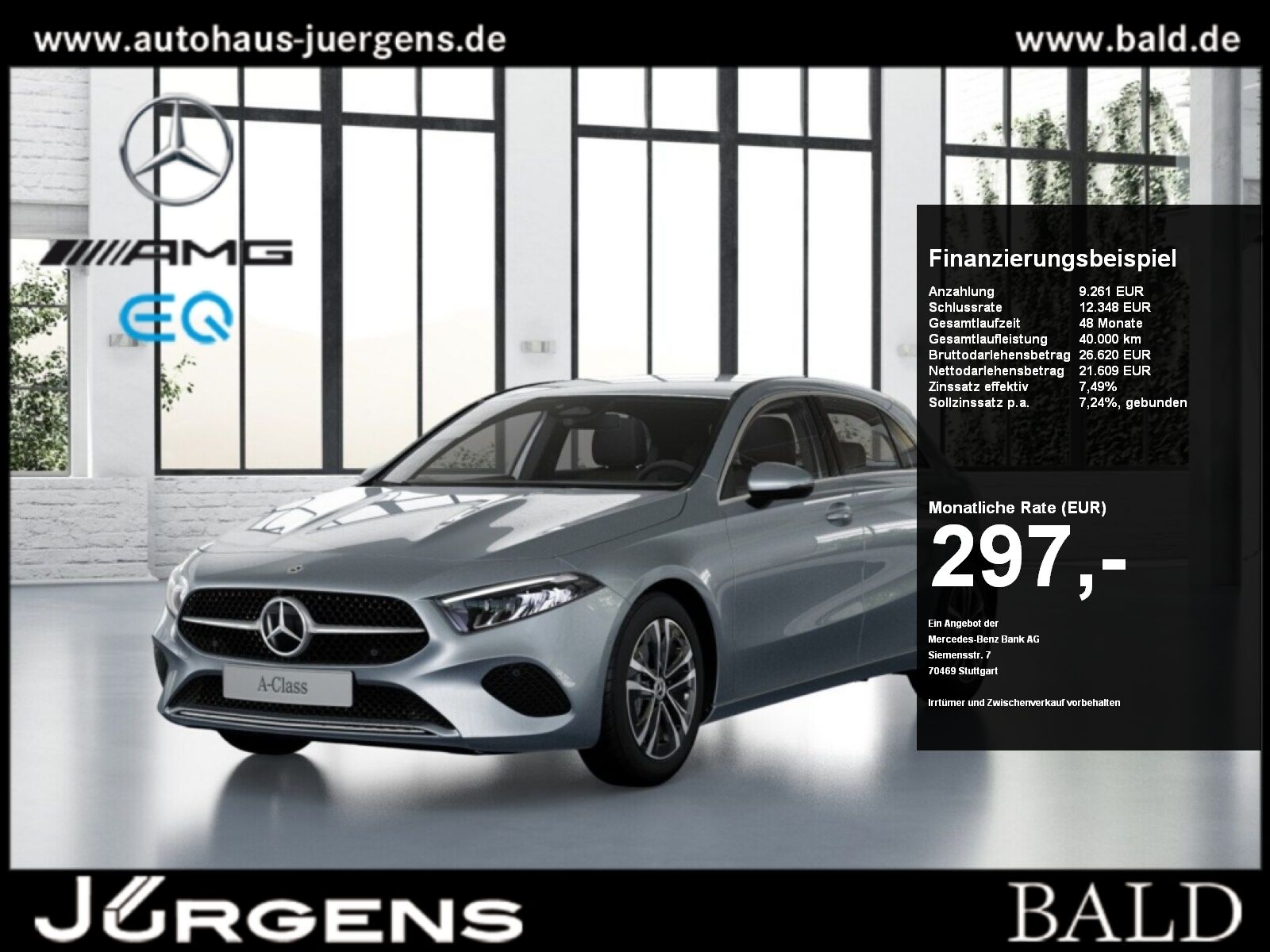 MERCEDES-BENZ A 200 Progressive+Cam+LED+Navi+Wide+Winter+PTS