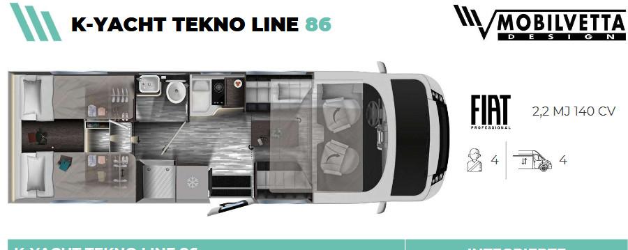 Mobilvetta K-Yacht Tekno Line 86
