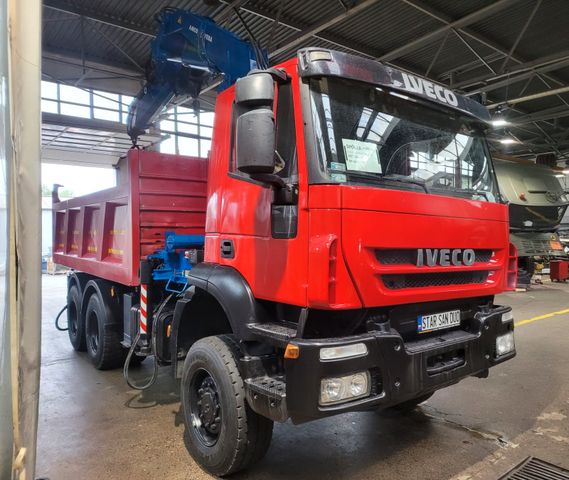 Iveco TRAKKER 6x6 AMCO VEBA 924 KIPPER KRAN CRAN !