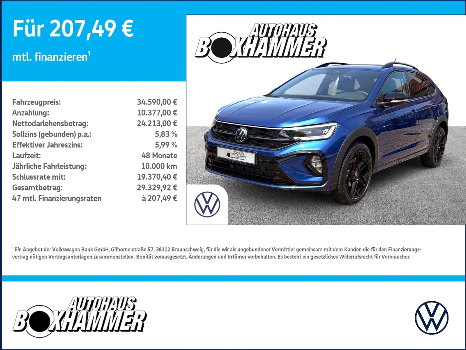 Volkswagen Taigo  1,5 TSI DSG R-Line  AHK+IQ.DRIVE+BLACK.ST