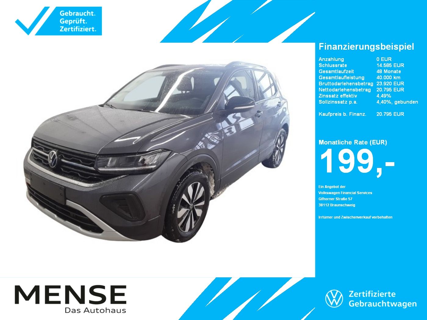 Volkswagen T-Cross 1.0 TSI Life Goal CarPlay|ACC|LED|KlimaA