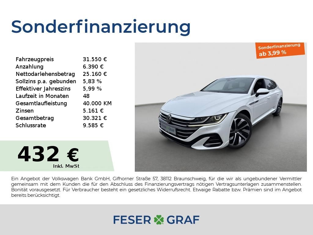 Volkswagen Arteon Shootingbrake TDI DSG R-Line Standhzg AHK