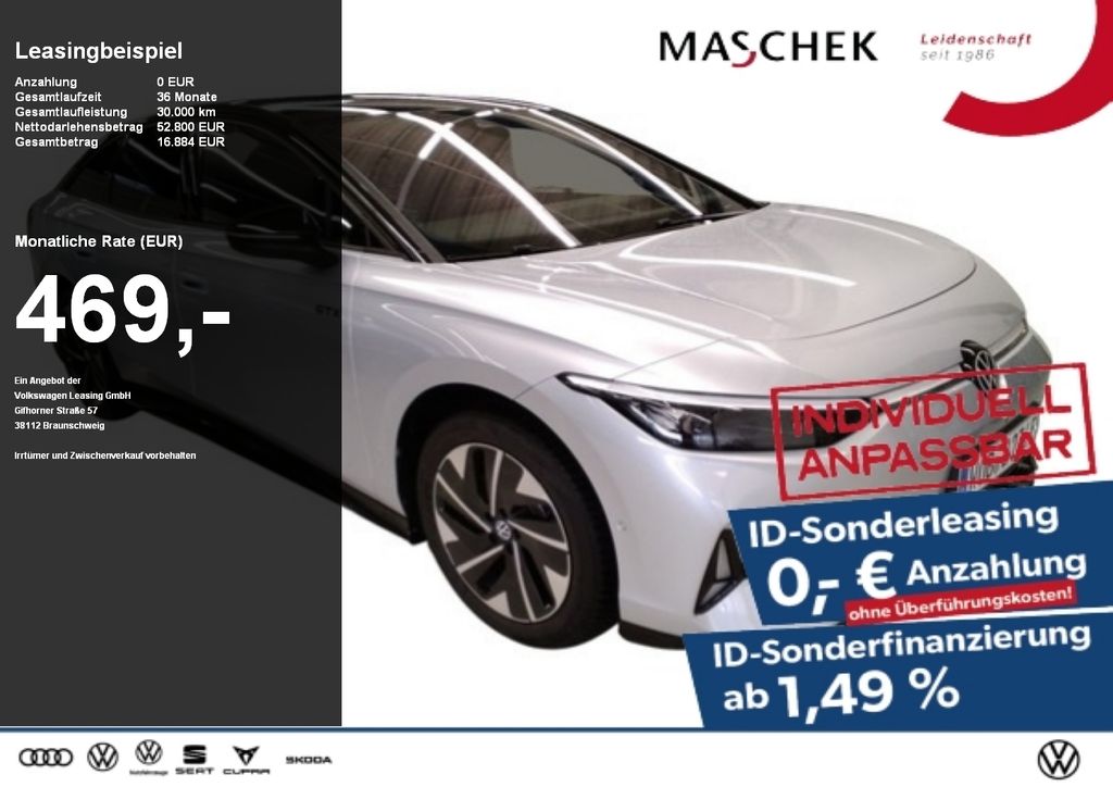 Volkswagen ID.7 GTX 86 kWh Sonderleasing AHK Massage DCC Me