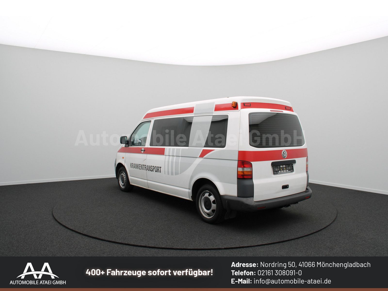Fahrzeugabbildung Volkswagen T5 Transporter 2.5 TDI *KTW* 1.Hand+ Klima 9558